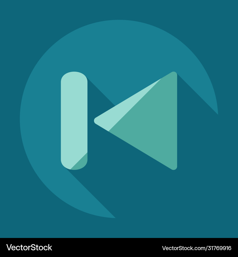 Flat modern design with shadow icon player Flat modern design with shadow icon player vector image