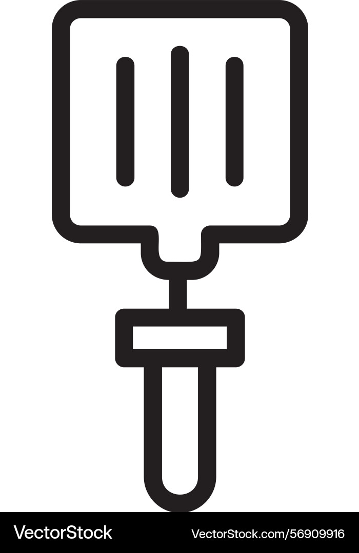 Spatula linear style icon design vector image