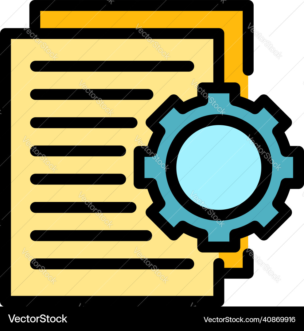 Technical interview icon color outline Technical interview icon color outline Vector Image