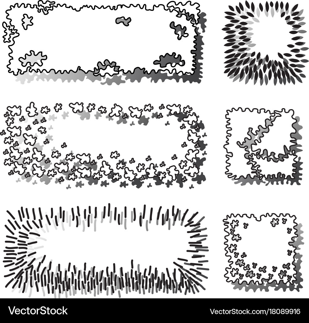 Tree Tops Collection vector image