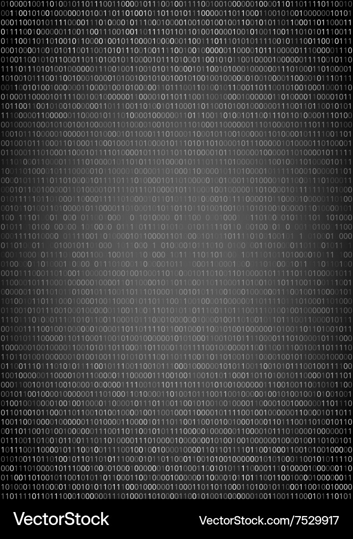 Binary code background Vector Image