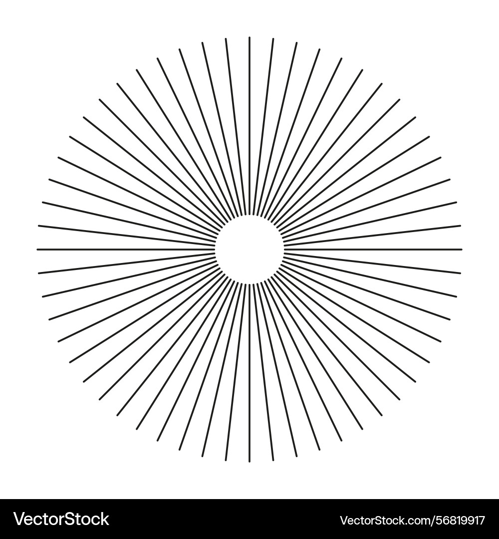 Circular lines element radial circle Circular lines element radial circle vector image