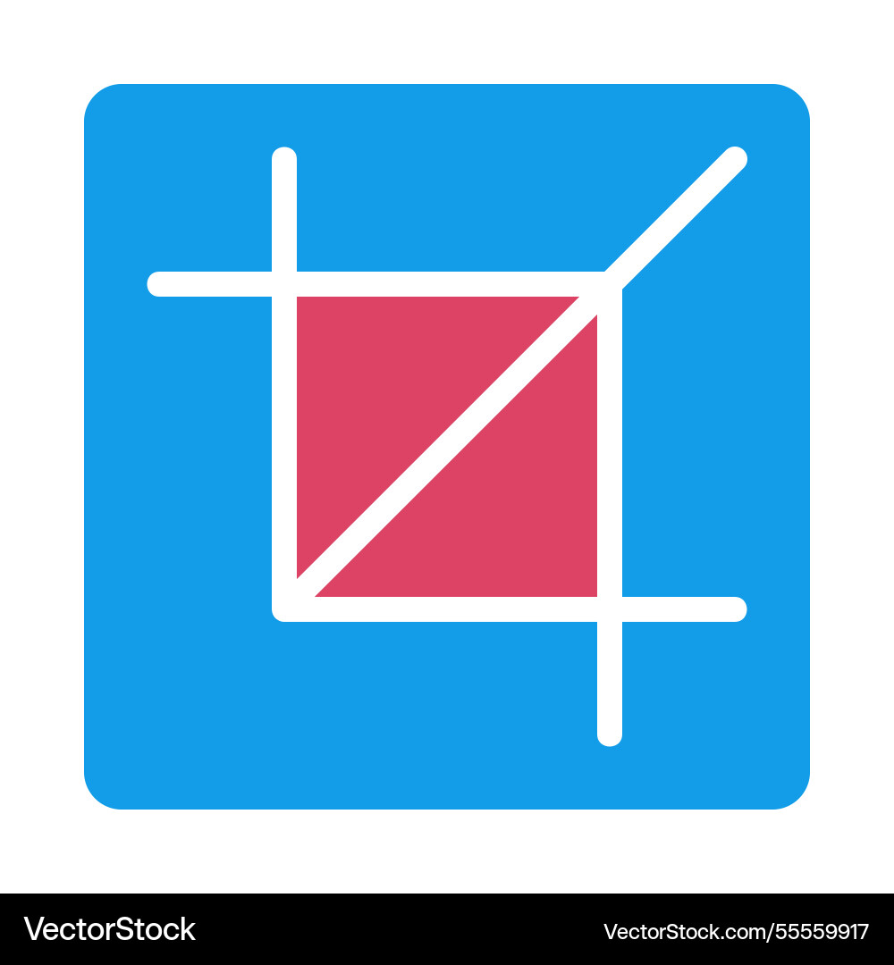 Digital crop graphic for layout and application Digital crop graphic for layout and application vector image