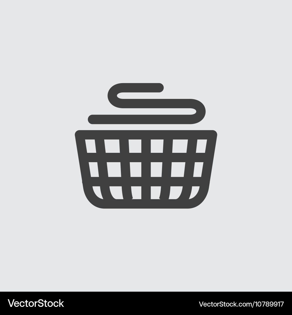Laundry Basket Icon Royalty Free Vector Image - VectorStock