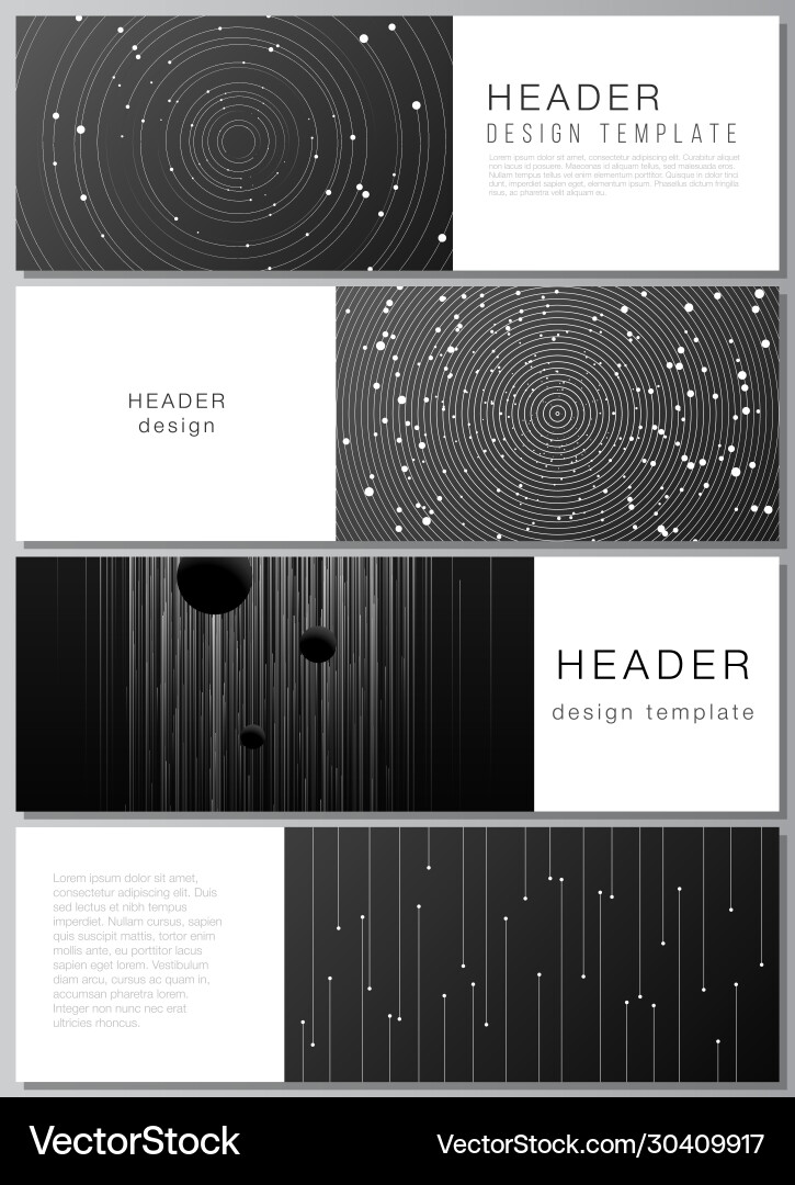 Layout headers banner design templates Layout headers banner design templates vector image