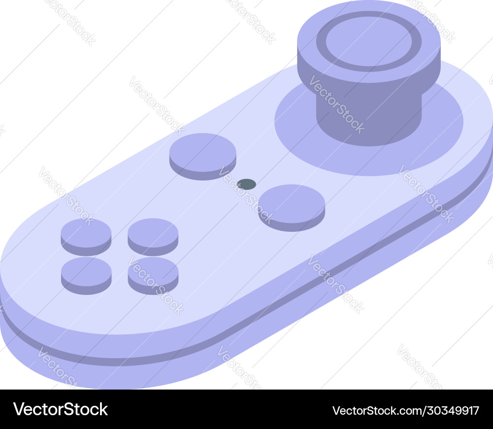 Simulation joystick icon isometric style Vector Image