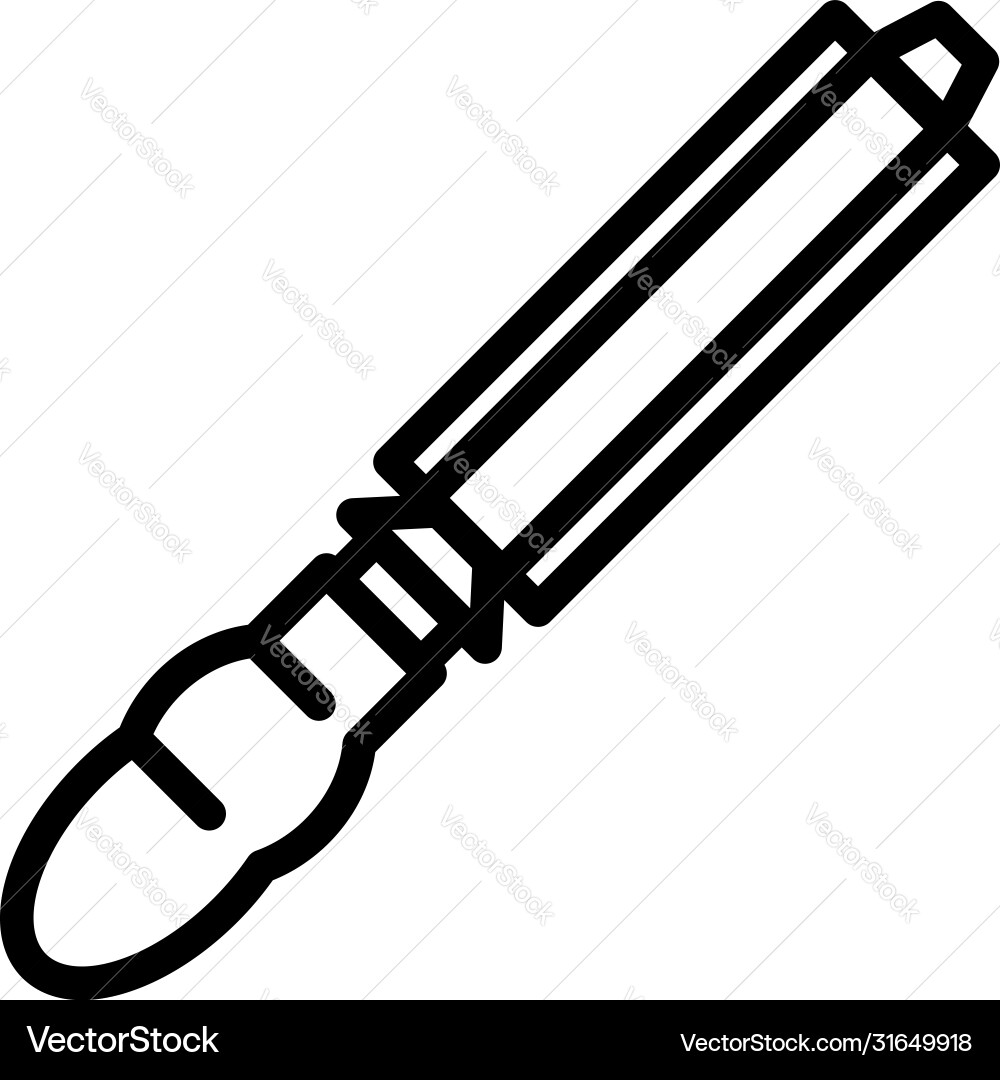 Building chisel icon outline style Building chisel icon outline style Vector Image