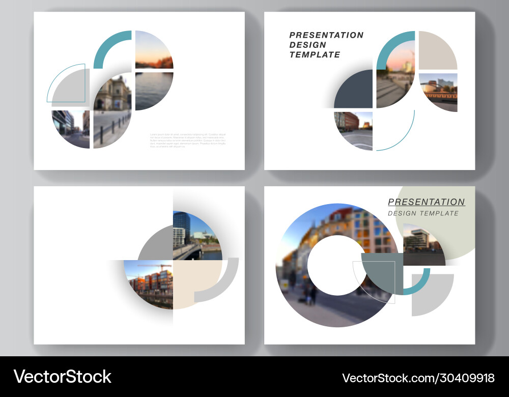 Layout presentation slides design Layout presentation slides design vector image