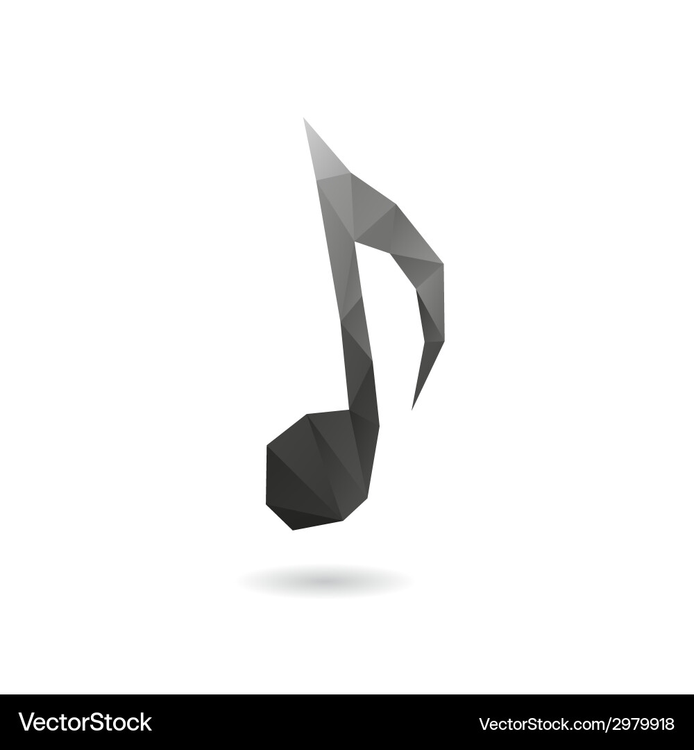 Note abstract isolated Vector Image