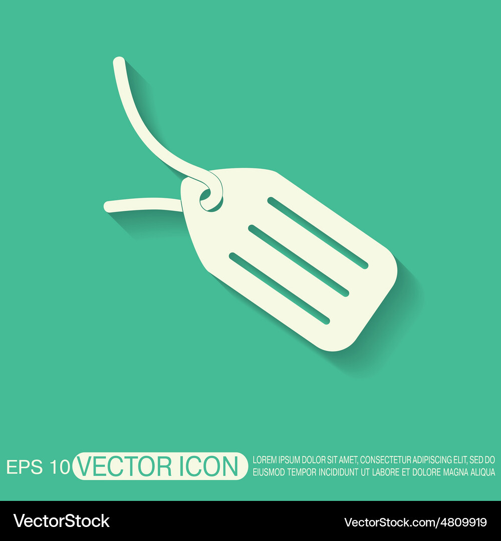 Label icon button Vector Image