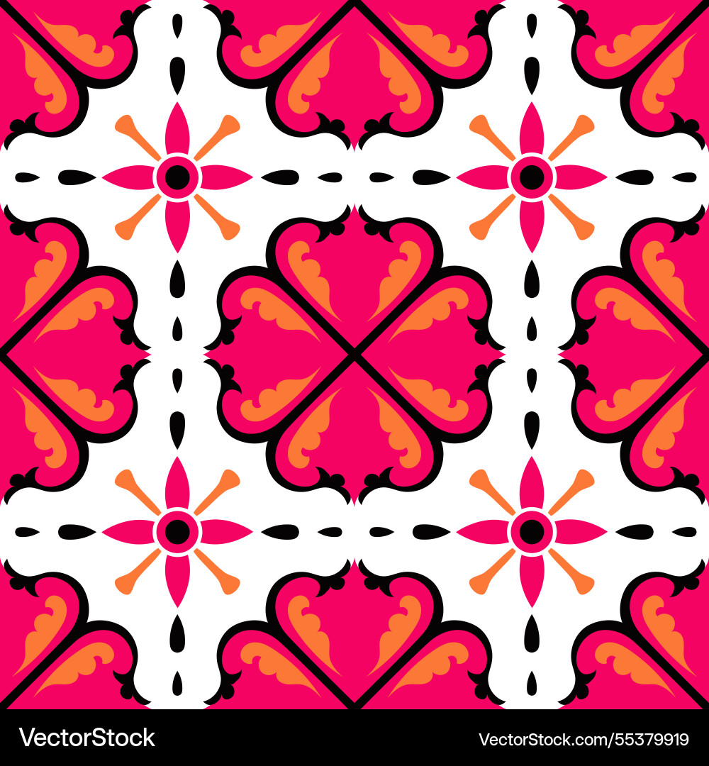 Seamless pattern in traditional style Royalty Free Vector