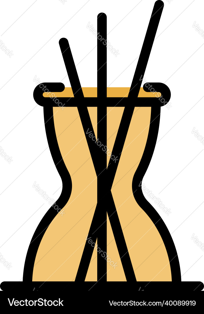 Sticks diffuser icon color outline Vector Image