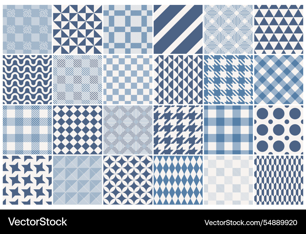 Geometric Pattern Collection Vector Image