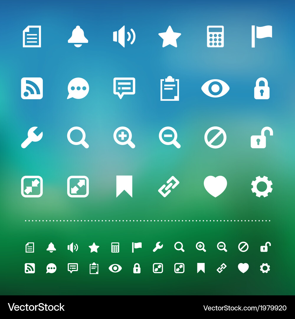 Modern Interface Icon Set Vector Image