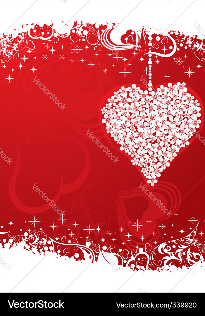 Valentines day frame Vector Image