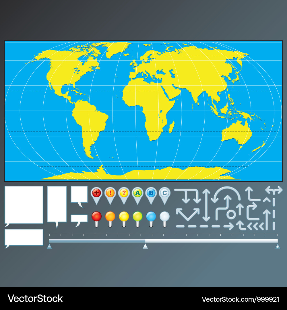 Infographics global map design Royalty Free Vector Image