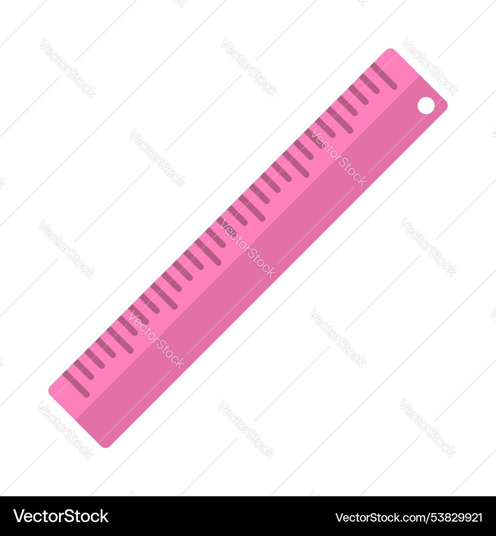 Ruler icon in flat style measuring tool Ruler icon in flat style measuring tool Vector Image
