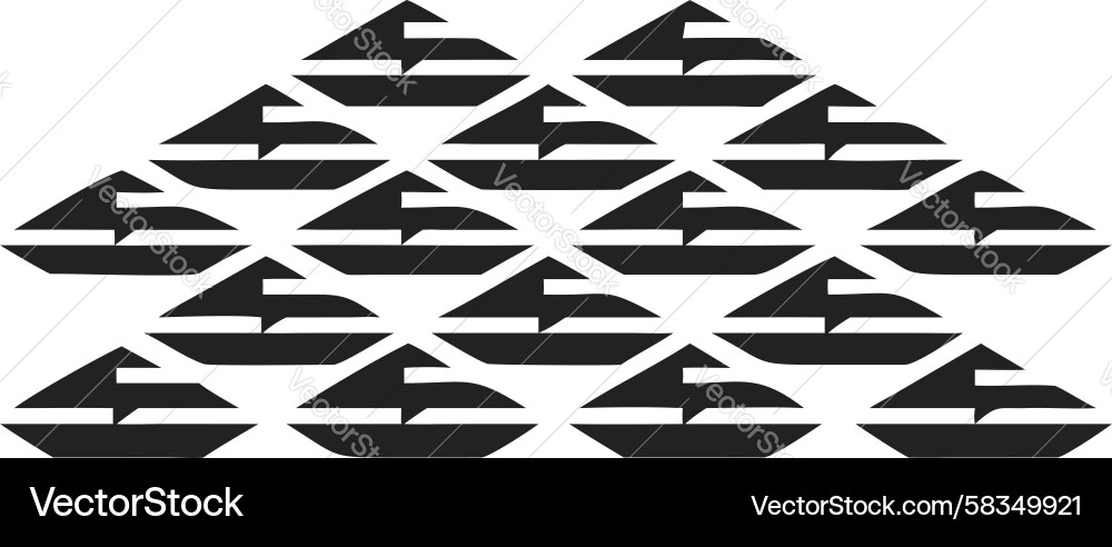 Triangular Arrowhead Pattern - Dynamic & Modern Vector Image
