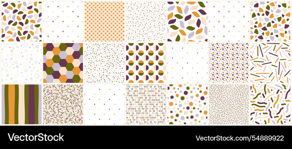 Collection of seamless colorful patterns Collection of seamless colorful patterns vector image