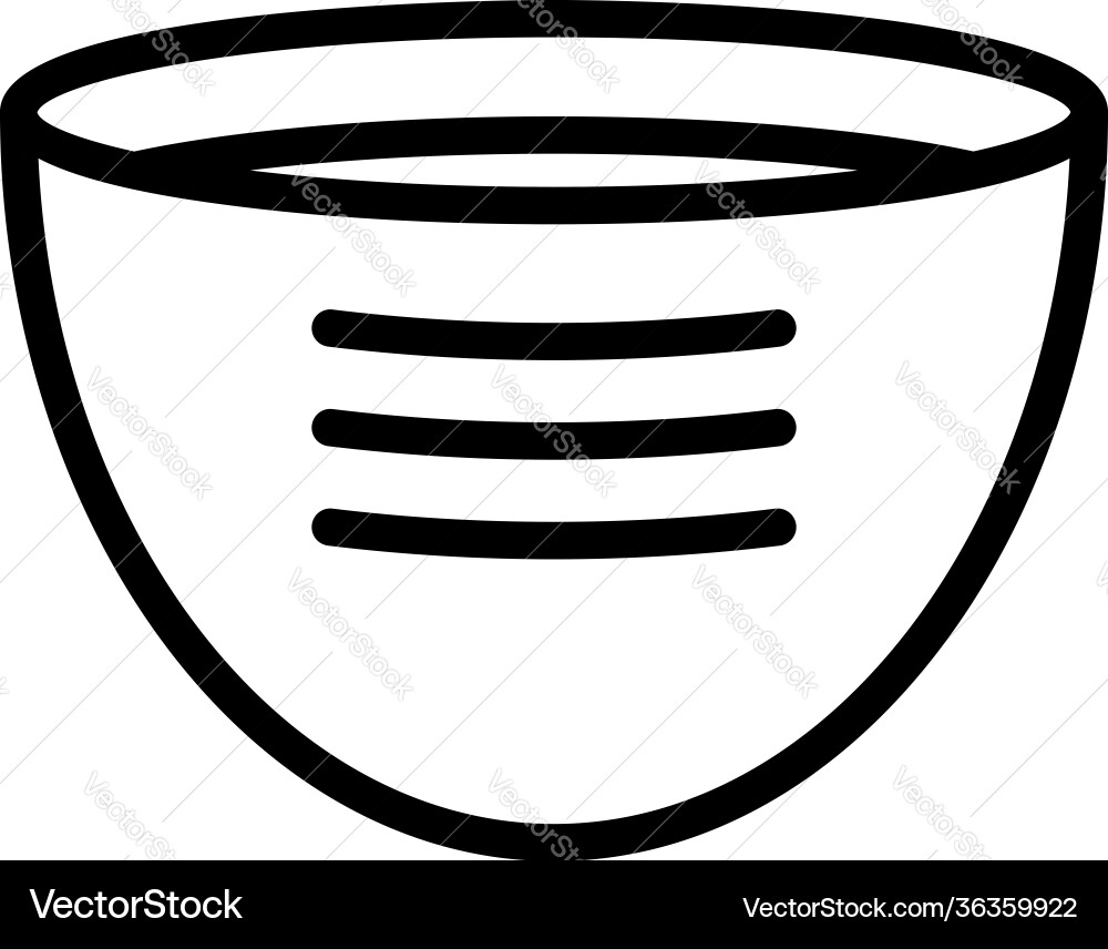 Pocket pita icon outline style Pocket pita icon outline style vector image