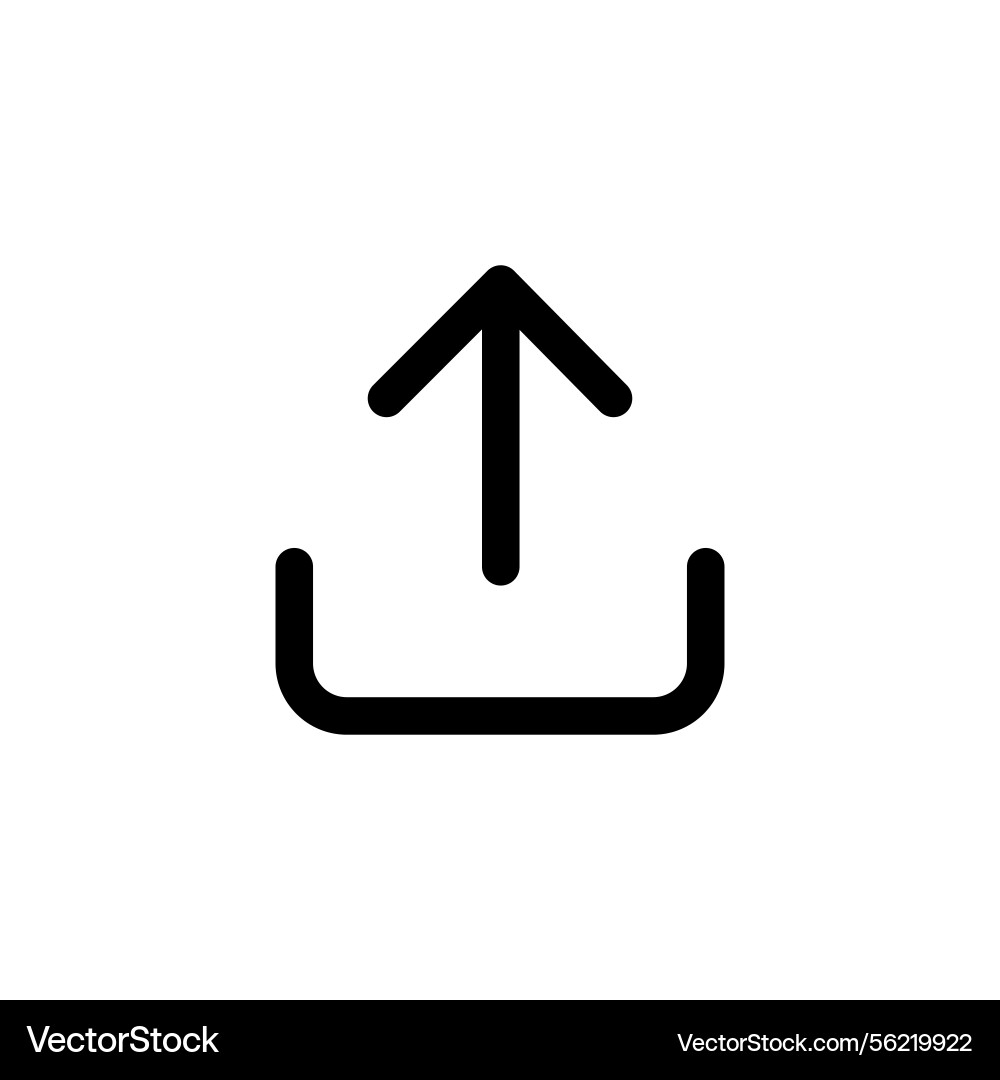 Upload icon for web Vector Image