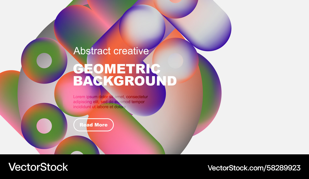 Dynamic Abstract Color Shapes Vector Image