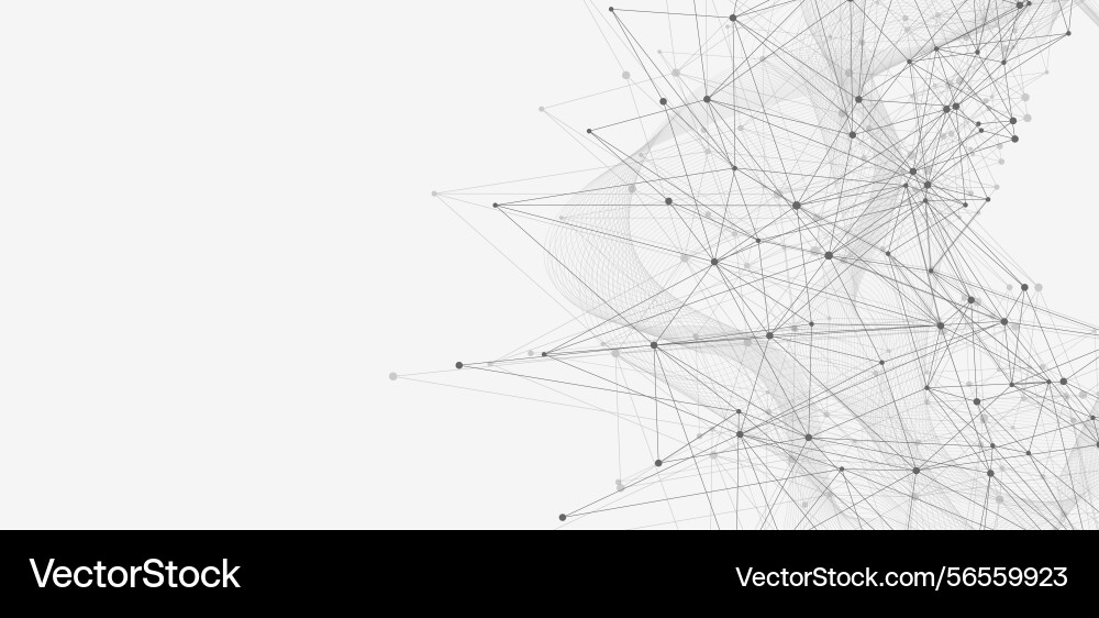 Global network connection concept big data vector image