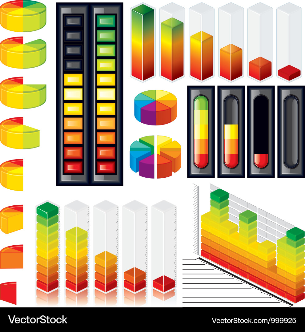Isolated infographics design elements Vector Image