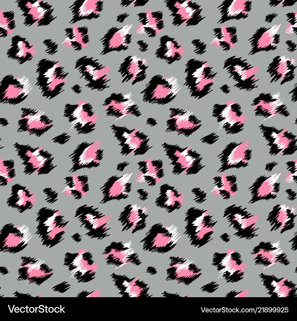 Leopard Skin Seamless Pattern Vector Image