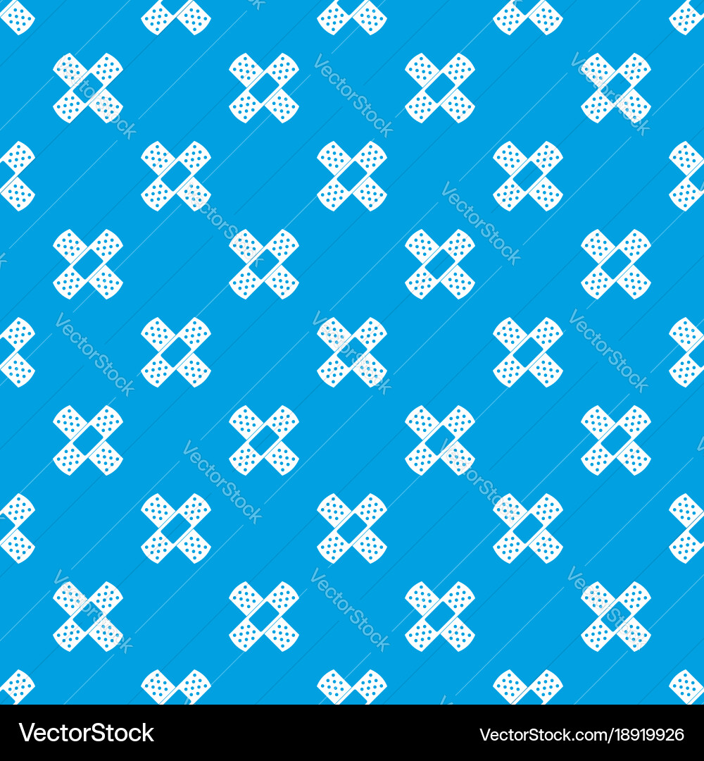 Patch pattern seamless blue vector image