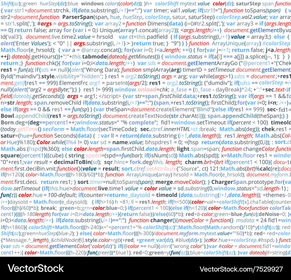 Colorful Code Snippet vector image
