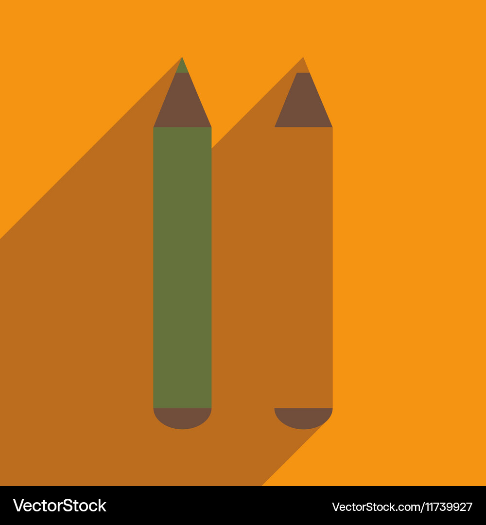 Flat with shadow icon and mobile application Vector Image