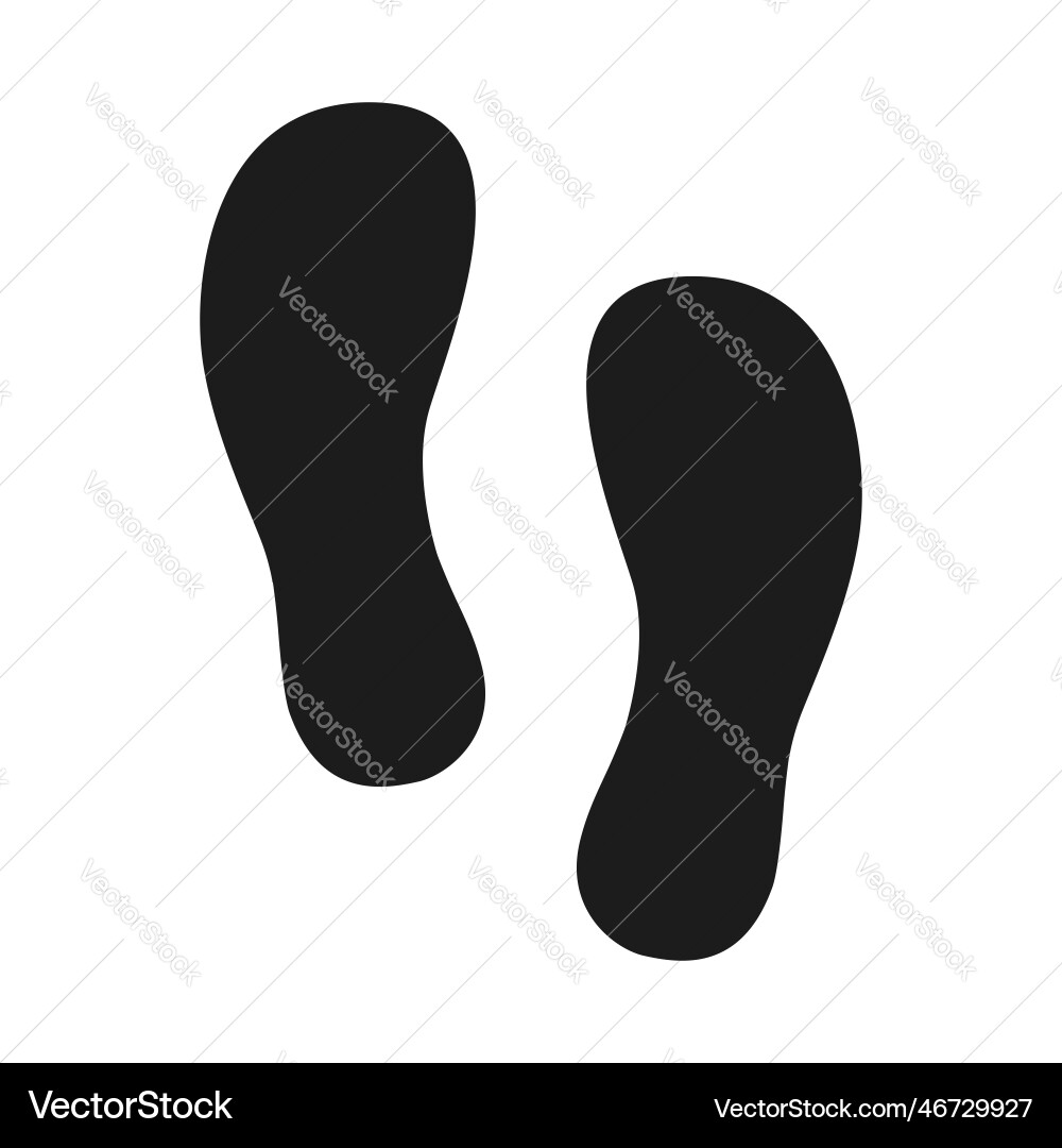 Fußabdruck Icon Schuhe flach Stil schwarz Fußabdruck Icon Schuhe flach Stil schwarz vektorbild