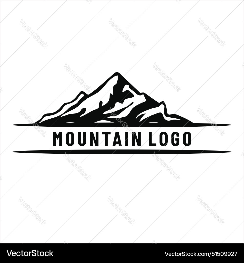 Mountain logo Royalty Free Vector Image - VectorStock