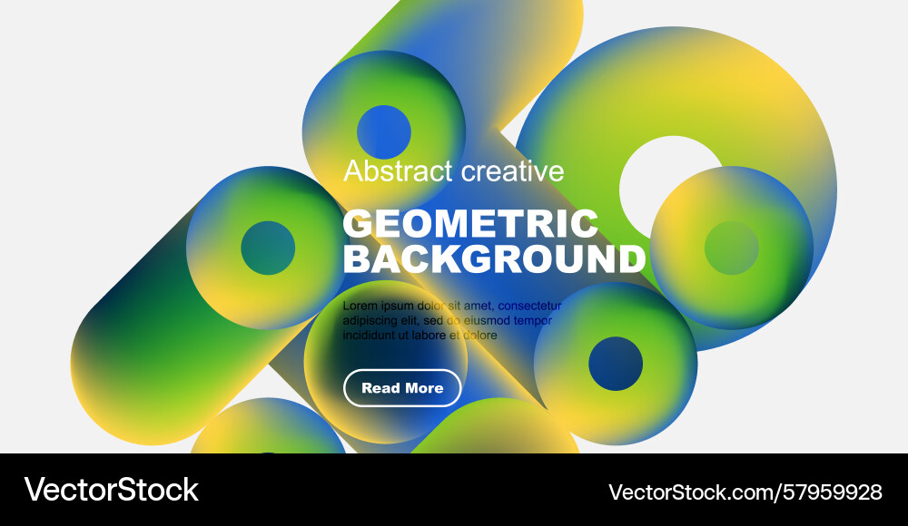 Abstract Geometric Color Gradient Background Vector Image