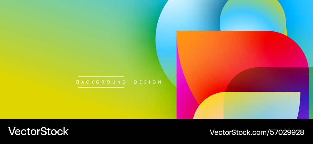 Vibrant gradient background features overlapping Vibrant gradient background features overlapping Vector Image