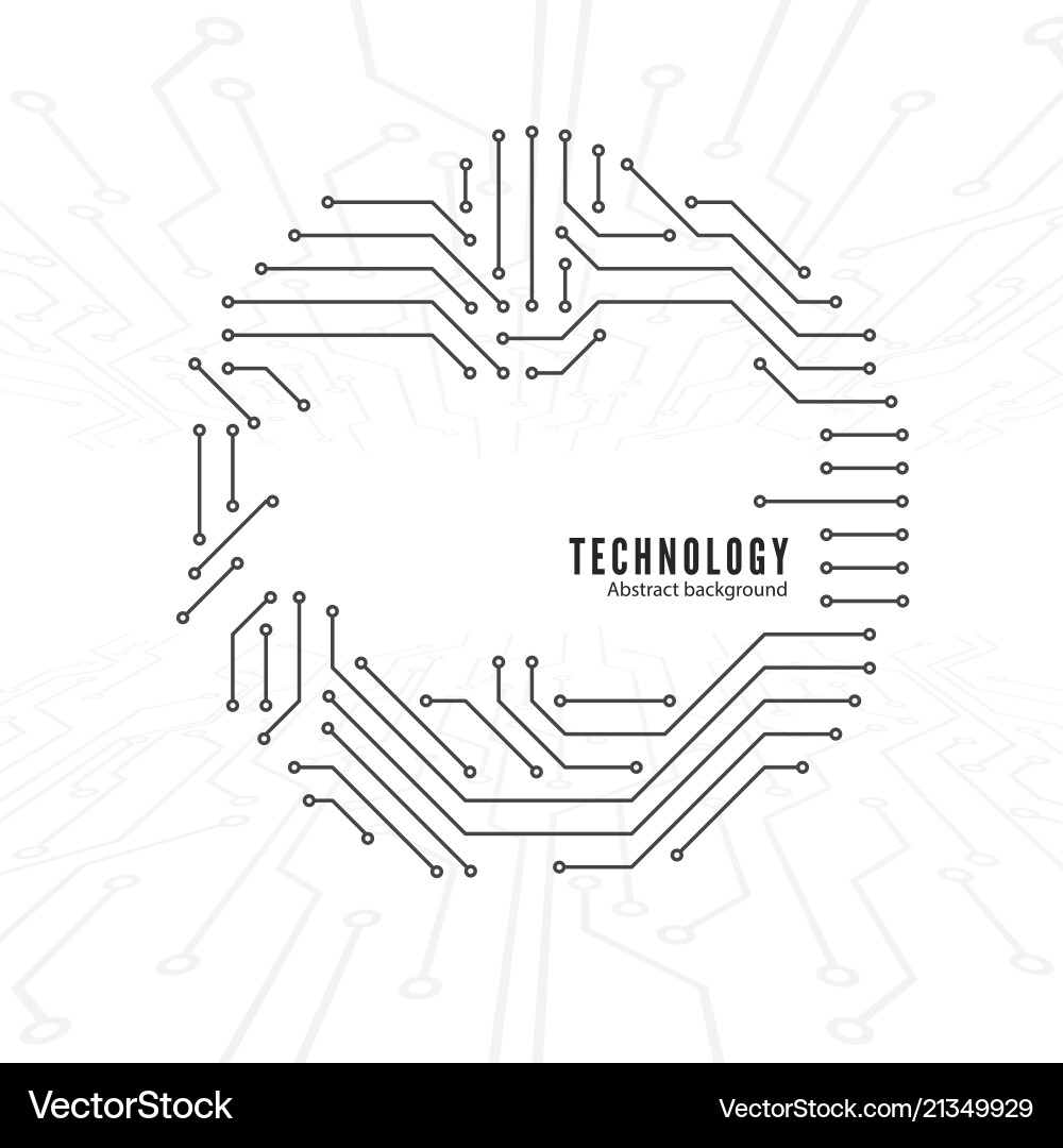 Abstract Circuit Technology Background vector image