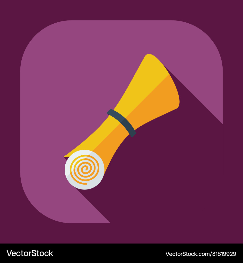 Flat modern design with shadow icons folder decree Vector Image