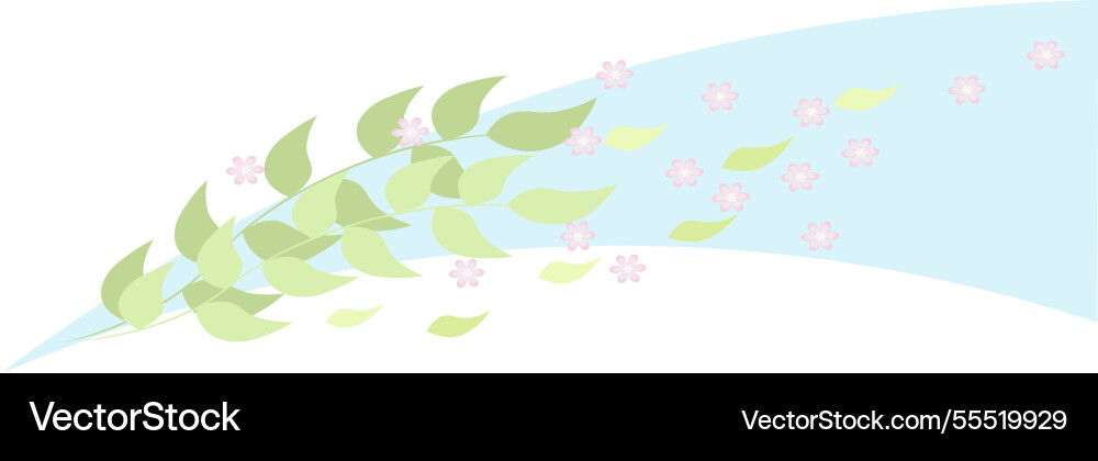 Spring background with blossoming apple tree Spring background with blossoming apple tree vector image