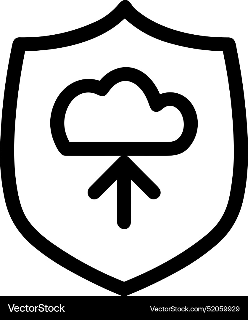 Upload outline icon symbol image Upload outline icon symbol image Vector Image
