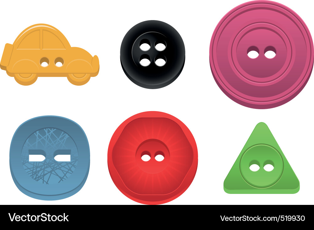 Button Collection Vector Image