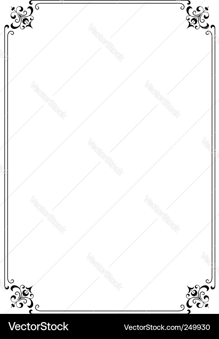 Decorative Frame Border vector image