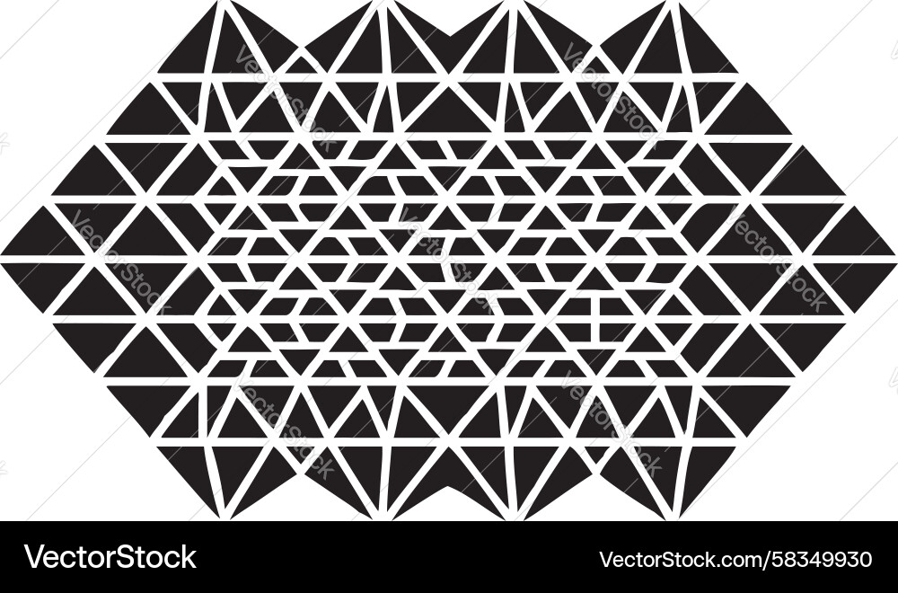 Dense Triangle Grid Pattern Vector Image