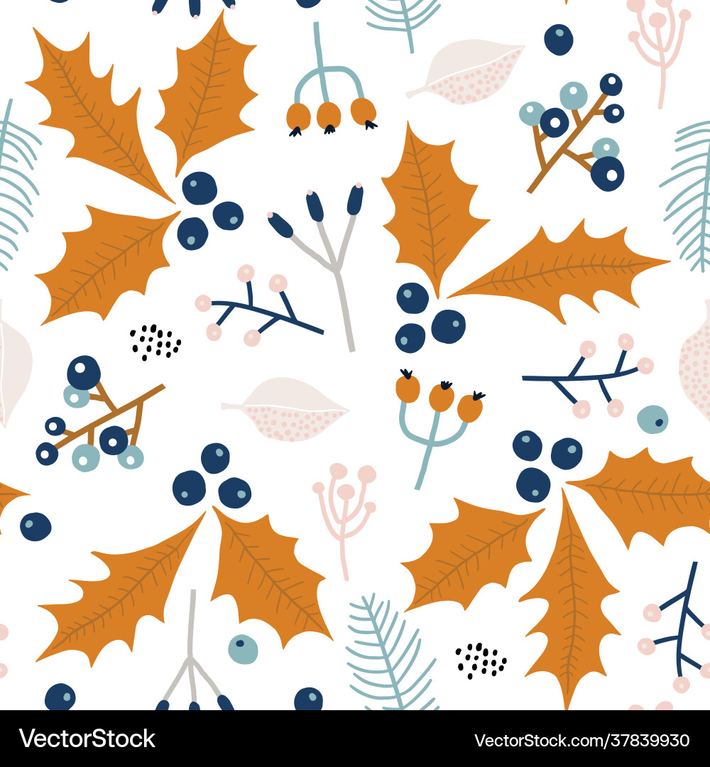 Nahtlose Winter Blumenmuster kreativen Urlaub Nahtlose Winter Blumenmuster kreativen Urlaub vektorbild