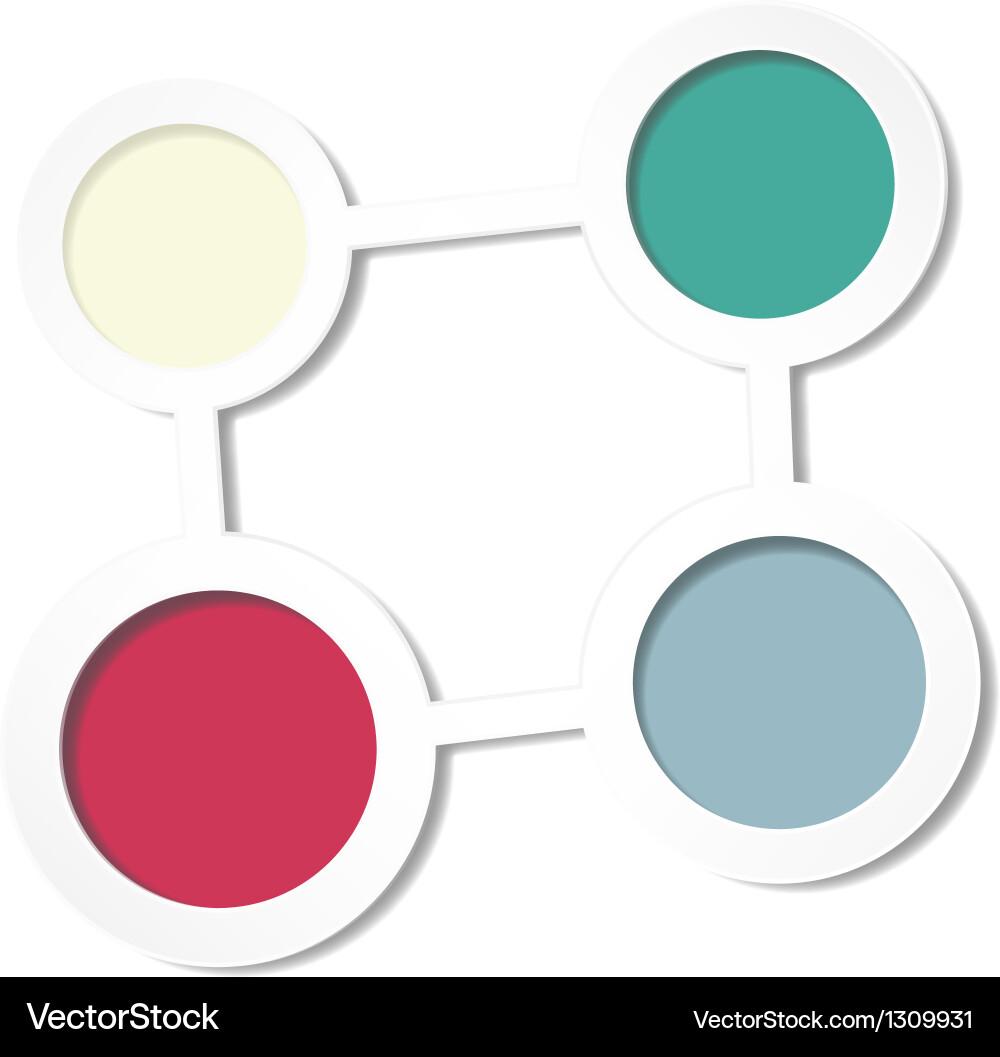 Abstract background of color circles Vector Image