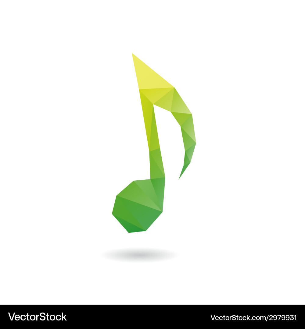 Note abstract isolated vector image