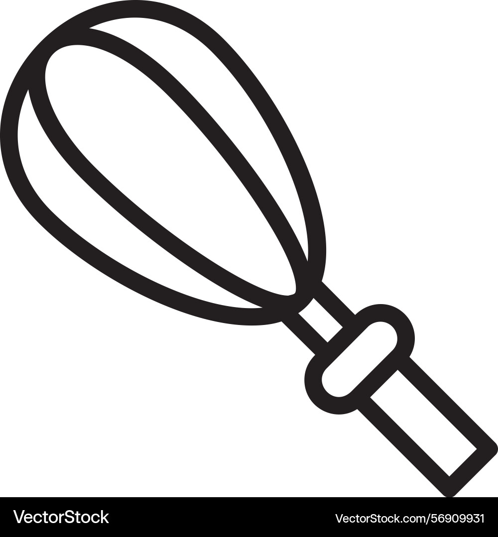 Whisk linear style icon design Vector Image