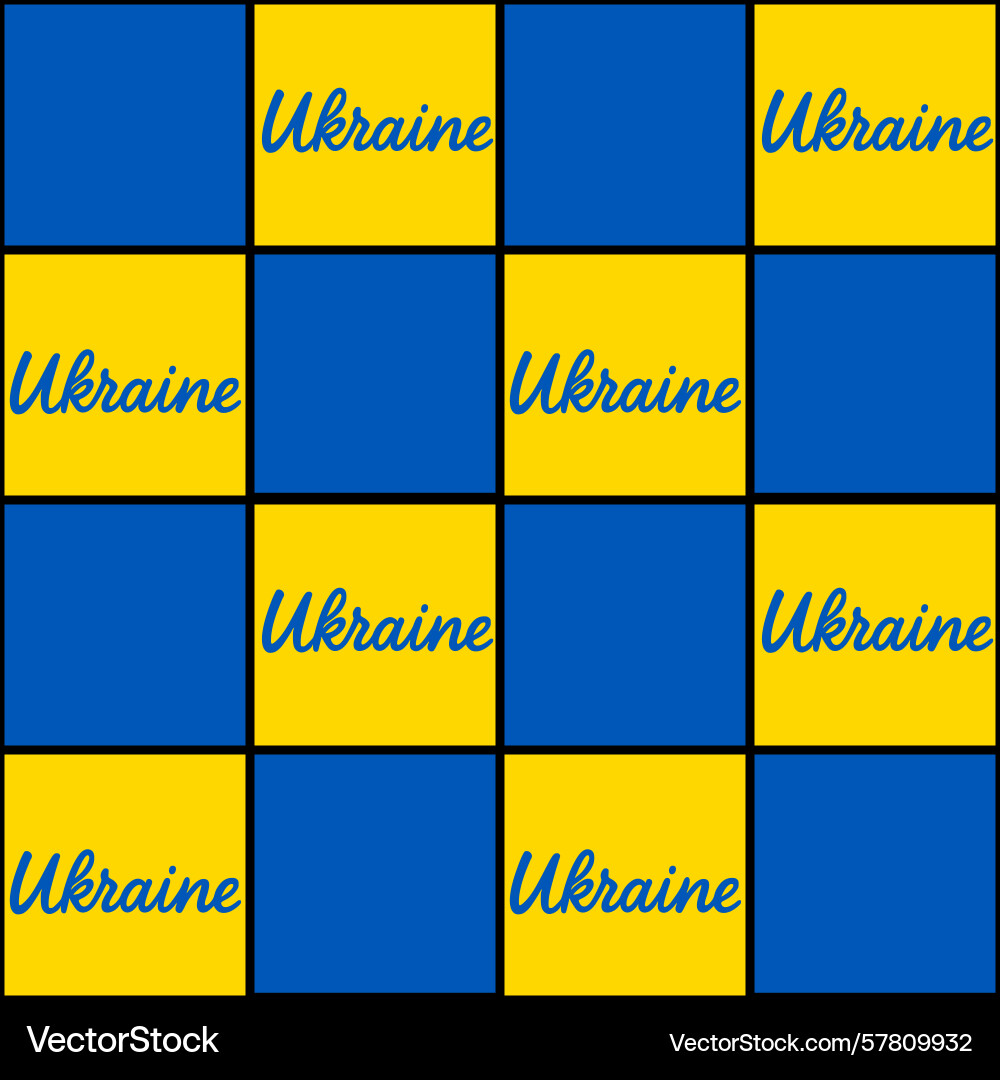 Seamless pattern featuring a checkerboard design vector image