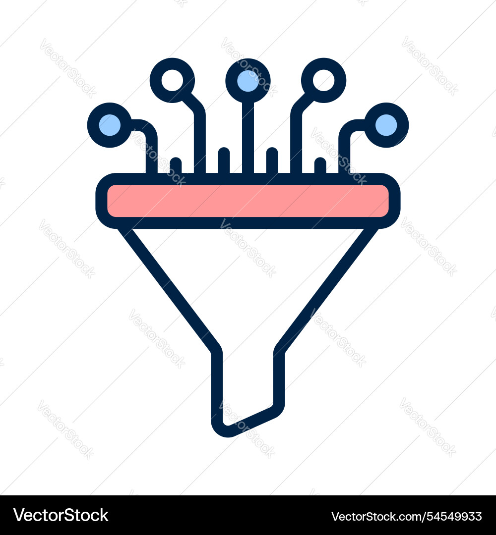 Ai data processing vector image
