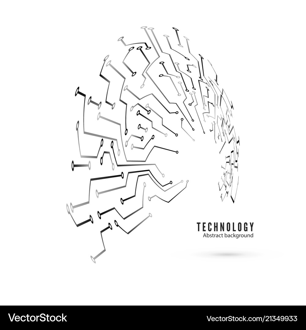Circuit pattern abstract technology board Circuit pattern abstract technology board vector image
